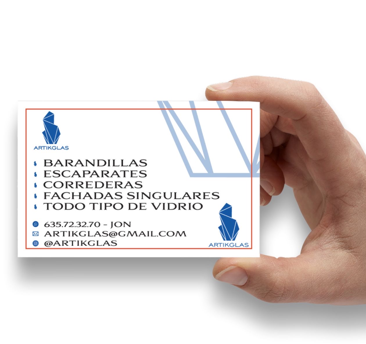 Tarjeta corporativa de Artikglas